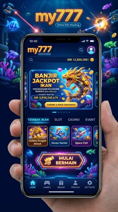 Layar utama my777 — antarmuka bersih setelah instalasi